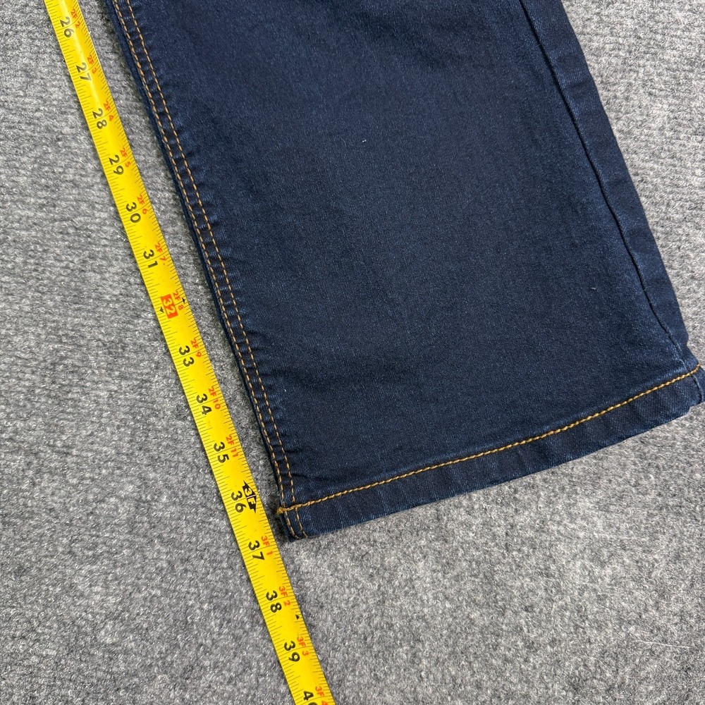 Long Tall Sally LTS Womens Bootcut Jeans 10 Tall Dark Wash Stretch Denim - Picture 12 of 13